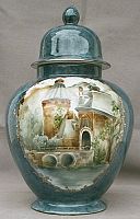 Celee Evans Porcelain: Lidded Jardiniere